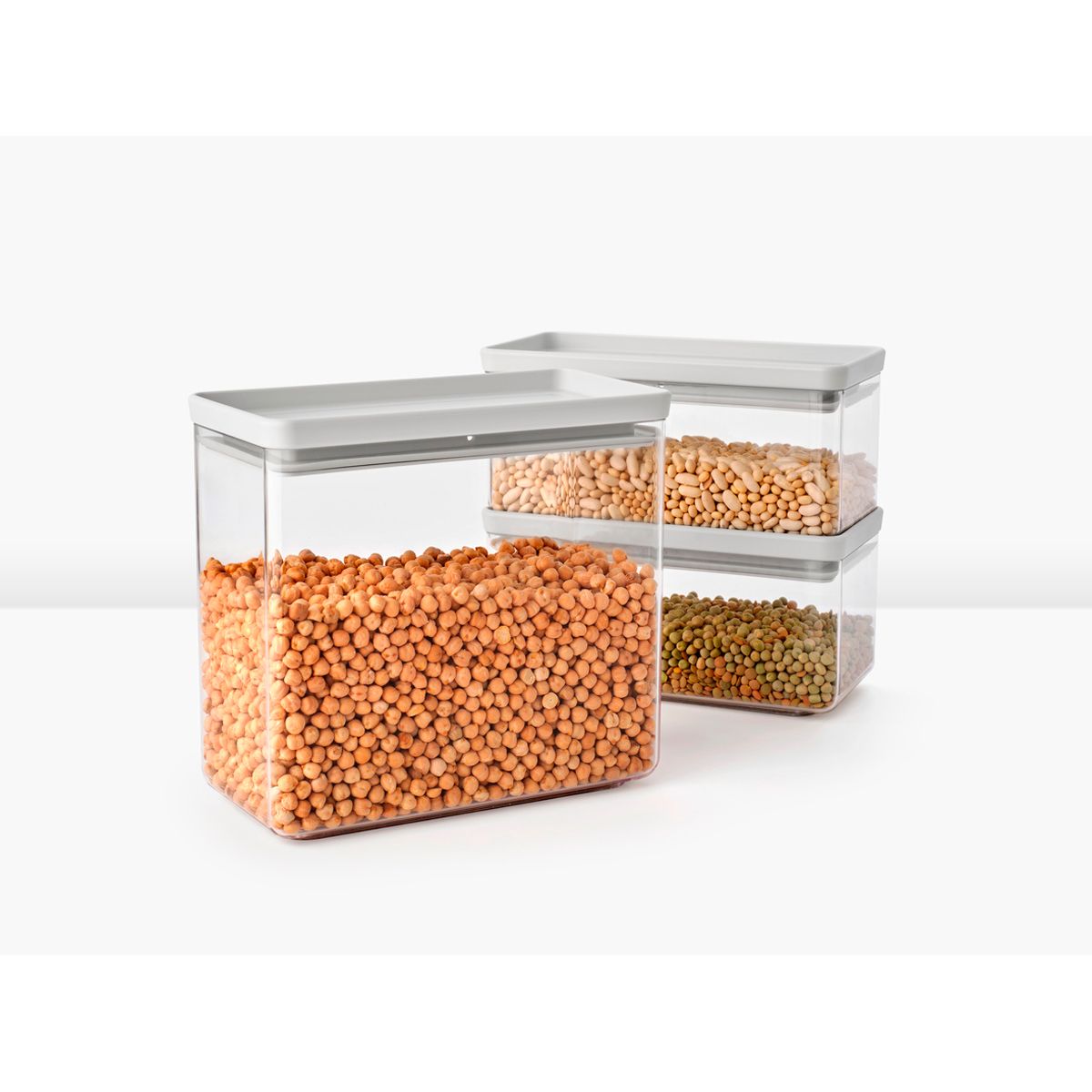 Набор модульных контейнеров Brabantia Tasty+ 3шт светло-серый 230806 - фото 6