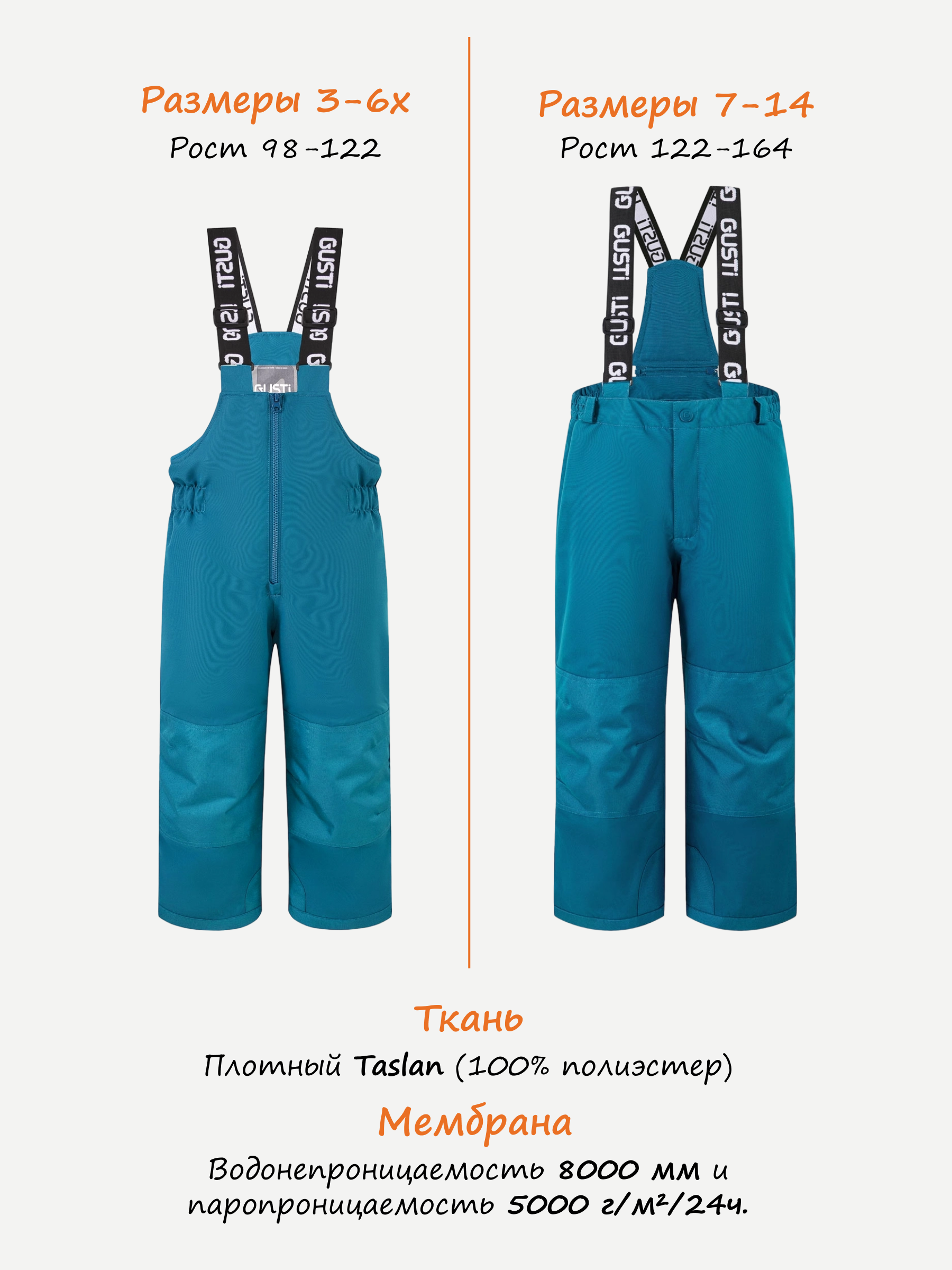 Полукомбинезон GUSTI GW4UP292-OCEANSIDE - фото 3