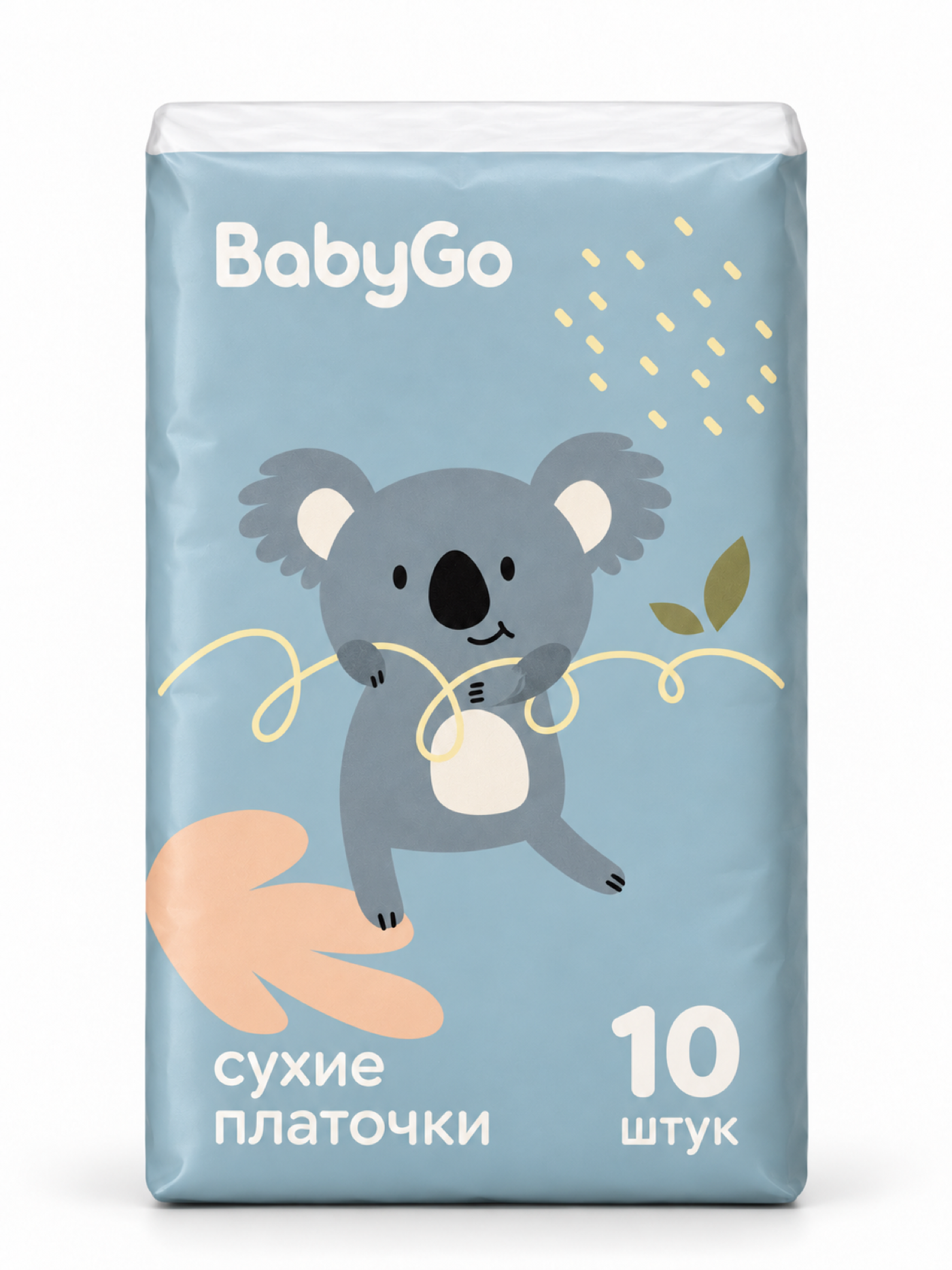 Бумажные салфетки BabyGo 10 шт. 1 упак. в ассортименте - фото 5