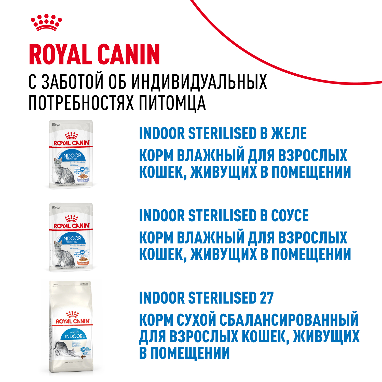 Корм для кошек ROYAL CANIN Indoor Sterilised для взрослых кастрированных и стерилизованных паштет 85г - фото 10