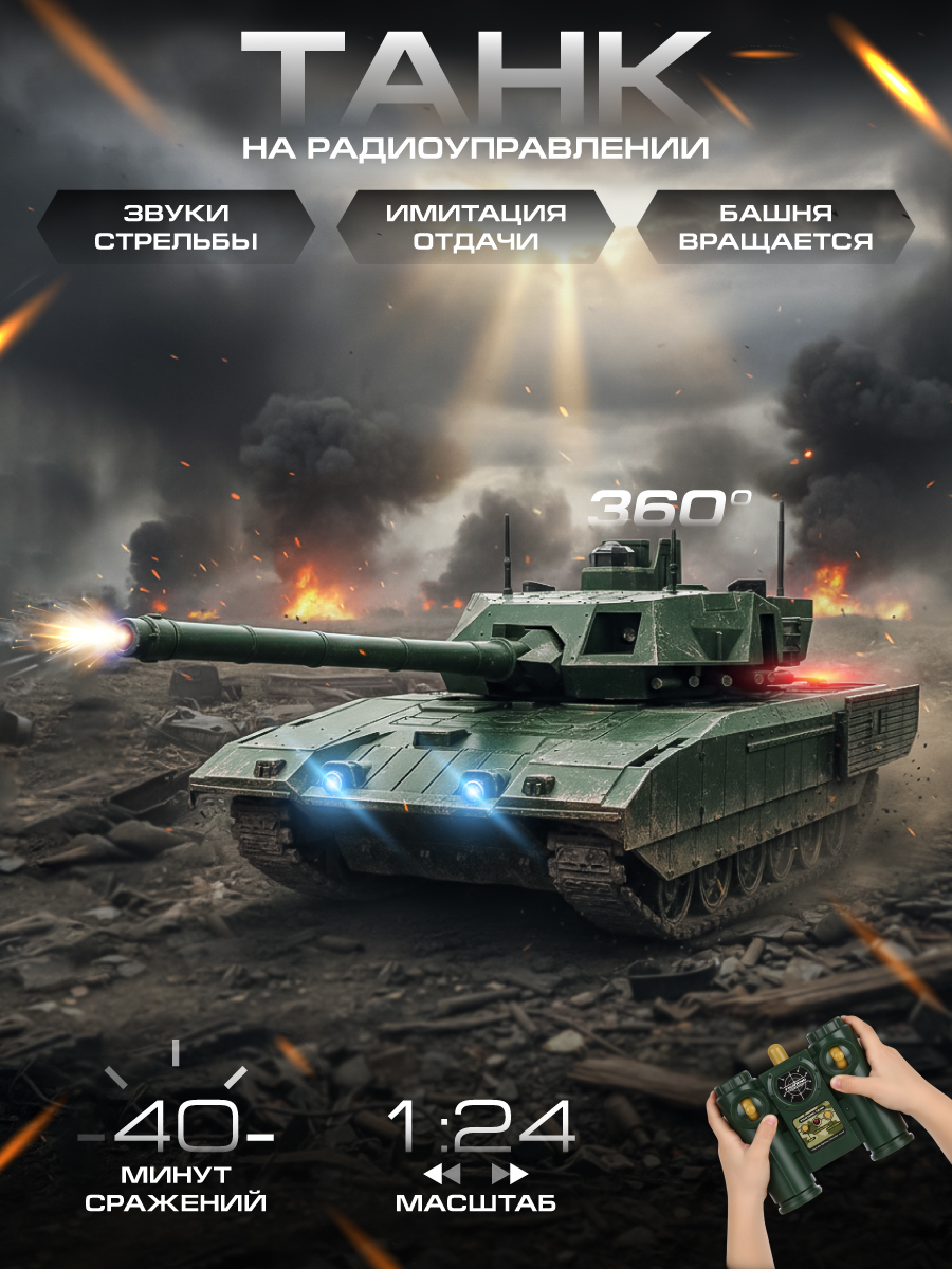 Изображение товара Танк РУ Veld Co 1:24