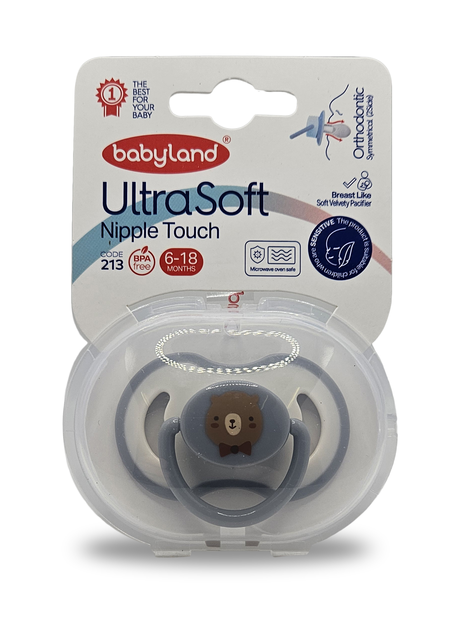 Пустышка Baby Land силикон анатомическая от 6 мес. 1 шт. - фото 1