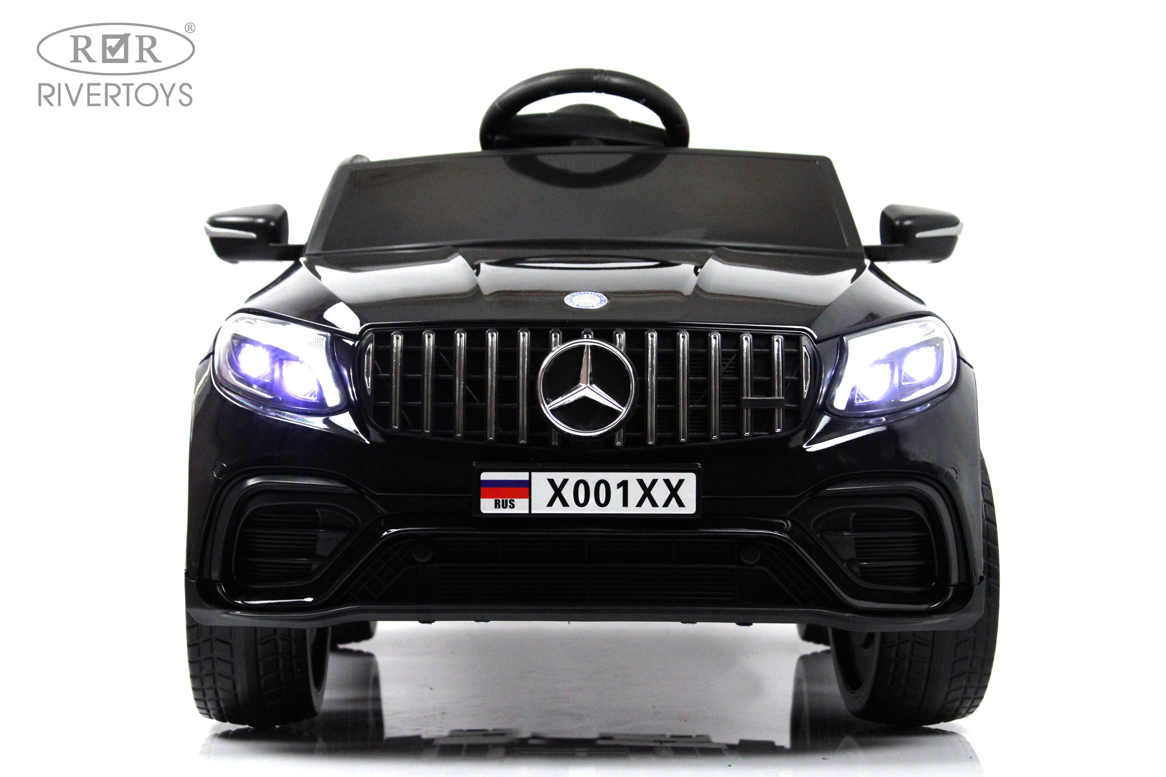 Электромобиль RIVERTOYS Mercedes X001XX-BLACK-GLANEC С пультом ДУ - фото 19