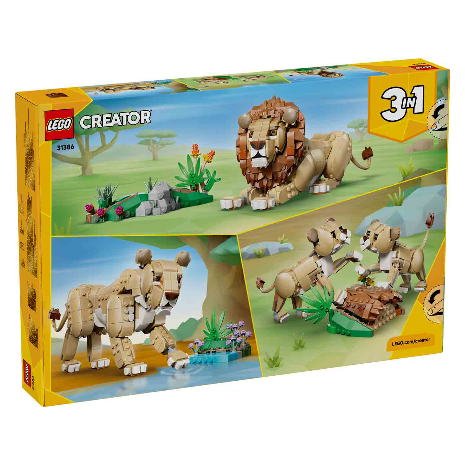 Конструктор LEGO Creator Дикие животные Лев 839 дет. - фото 3