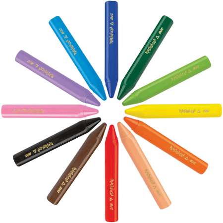 Восковые мелки BIC Kids 12 шт.