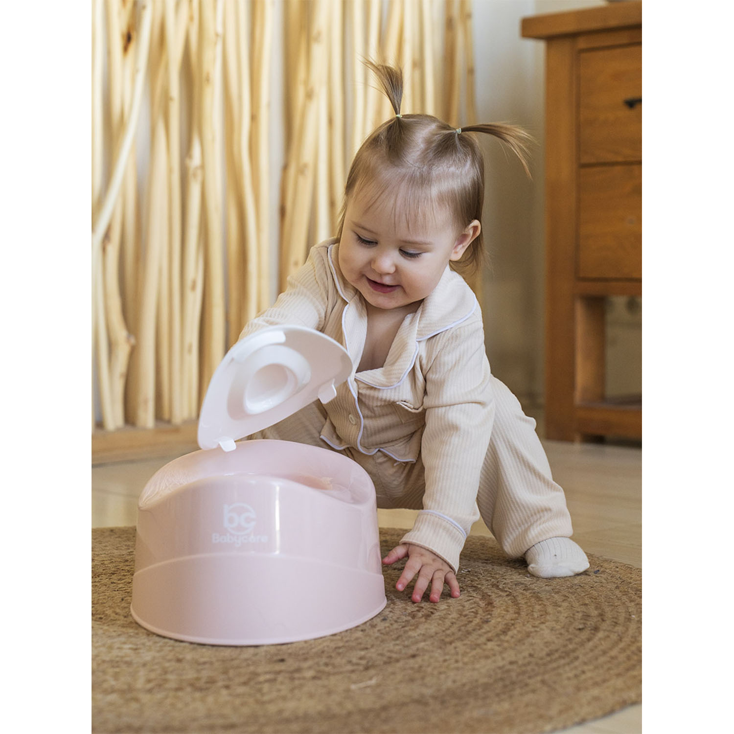 Горшок детский BabyCare Charly розовый-белый - фото 11