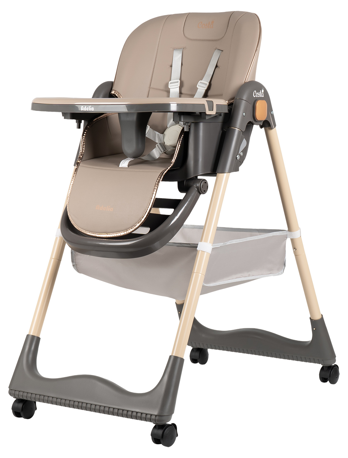 Стульчик для кормления Costa Adelia бежевый - фото 11