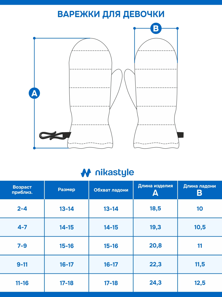 Варежки NIKASTYLE 14з17625 инжир - фото 6