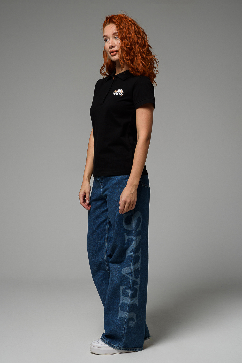 Поло Натали Суслова 8524 черный+кот - фото 8