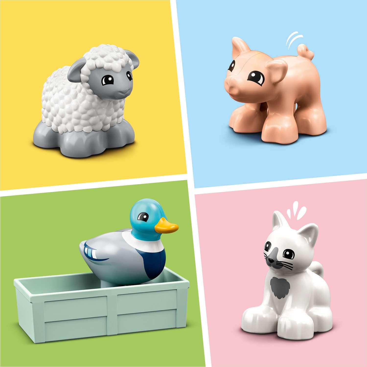 Конструктор LEGO DUPLO Уход за животными на ферме блочный - фото 8