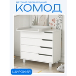 Комод пеленальный Incanto Marsi (белый)