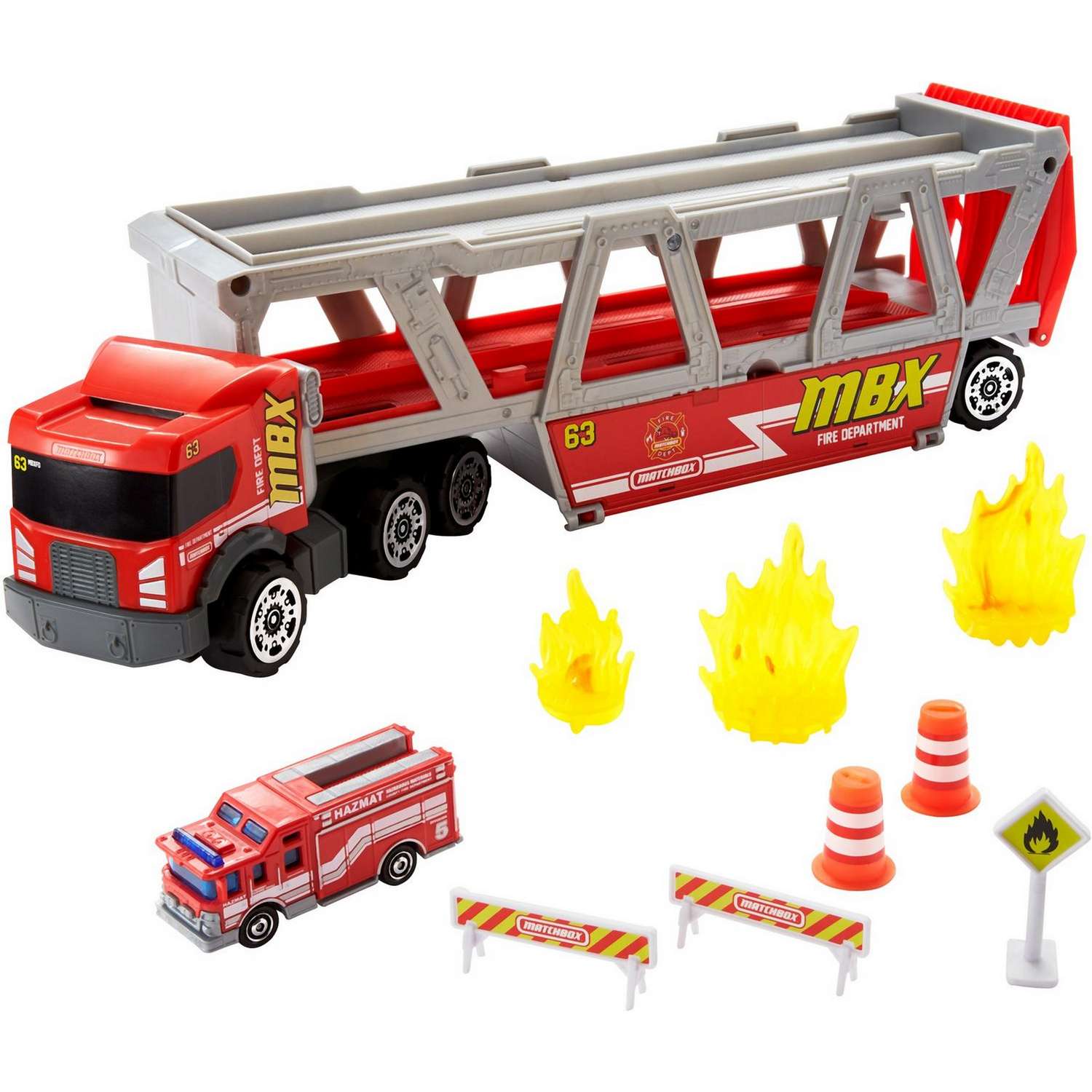 Игровой набор Matchbox Пожарный тягач 1:64 GWM23 - фото 1