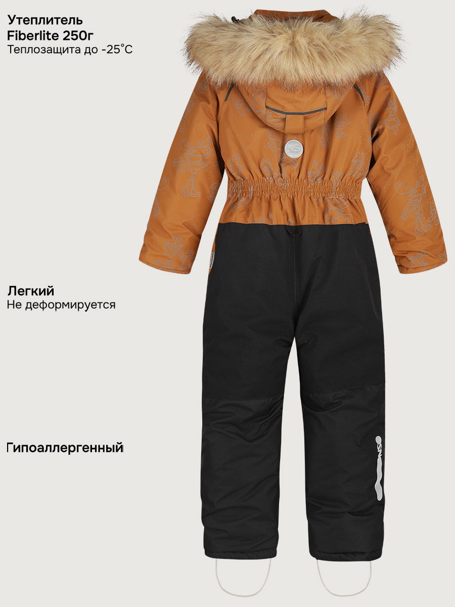 Комбинезон NIKASTYLE 8з0525 кэмел/черный - фото 7