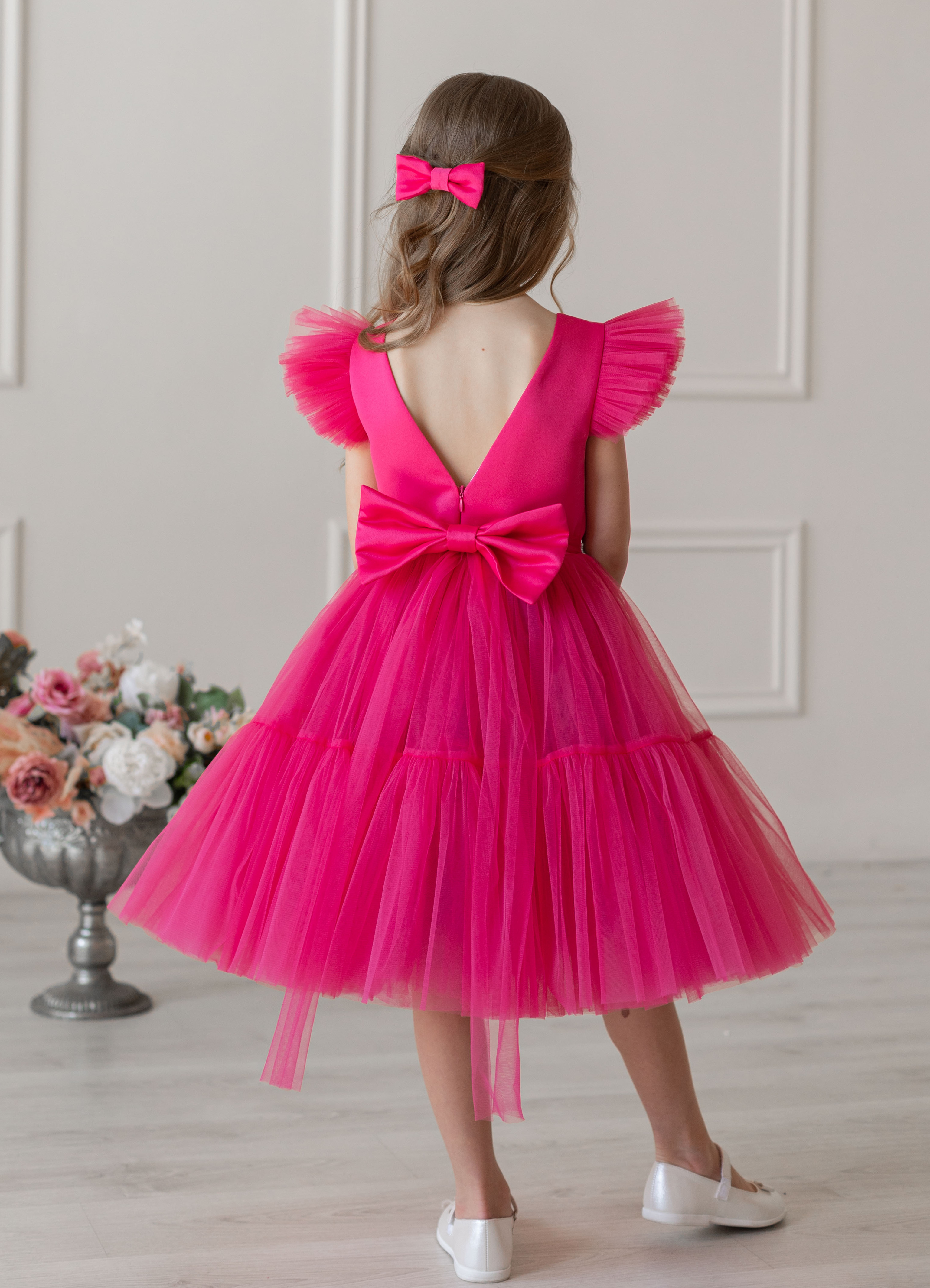 Платье LELUkids 0118.33.42/фуксия - фото 5