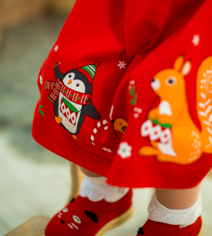 Платье M and L kids Тя/571А Красный - фото 4