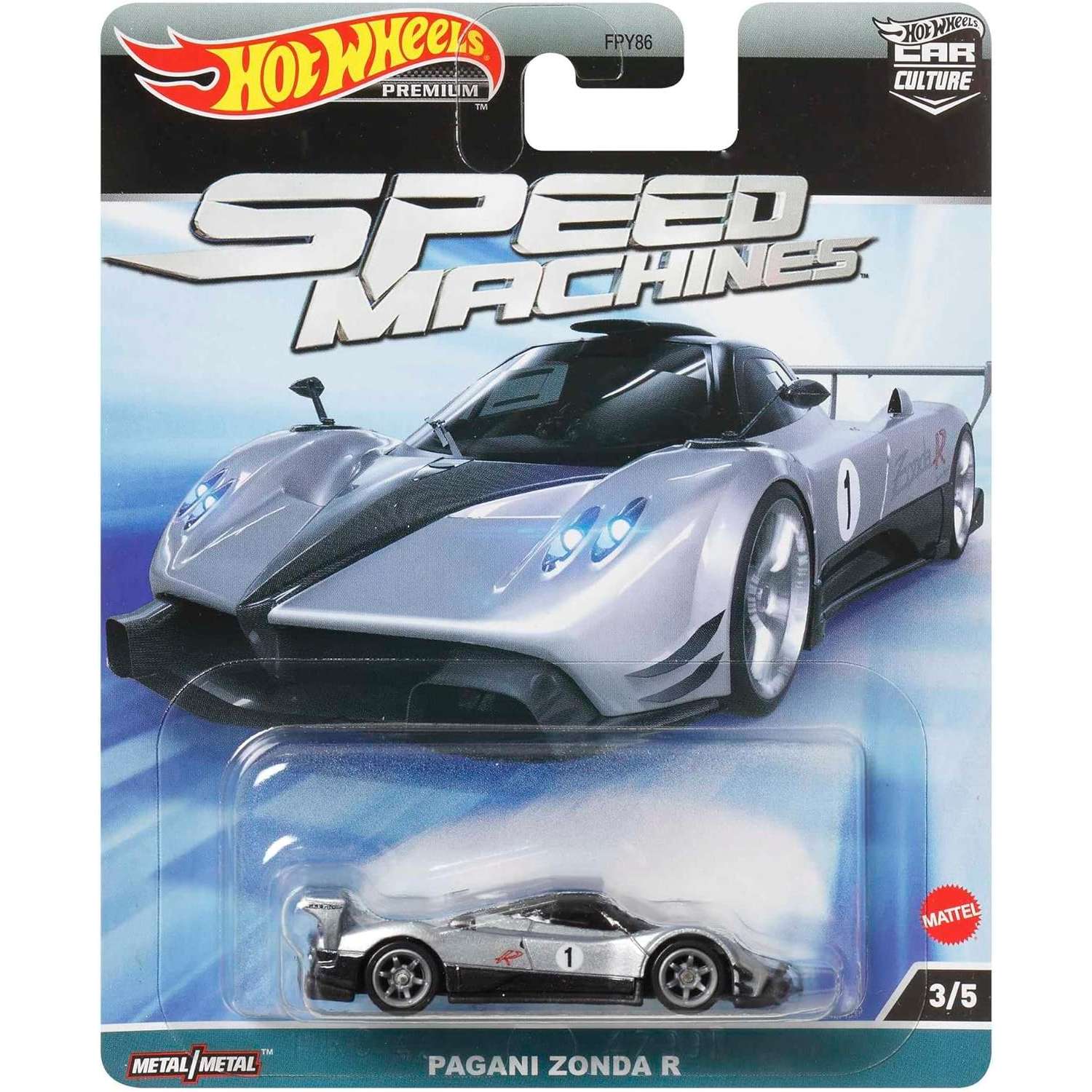 Автомобиль Hot Wheels 1:64 серебряный FPY86 - фото 5