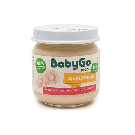 Пюре Baby Go цыпленок 80г с 6месяцев
