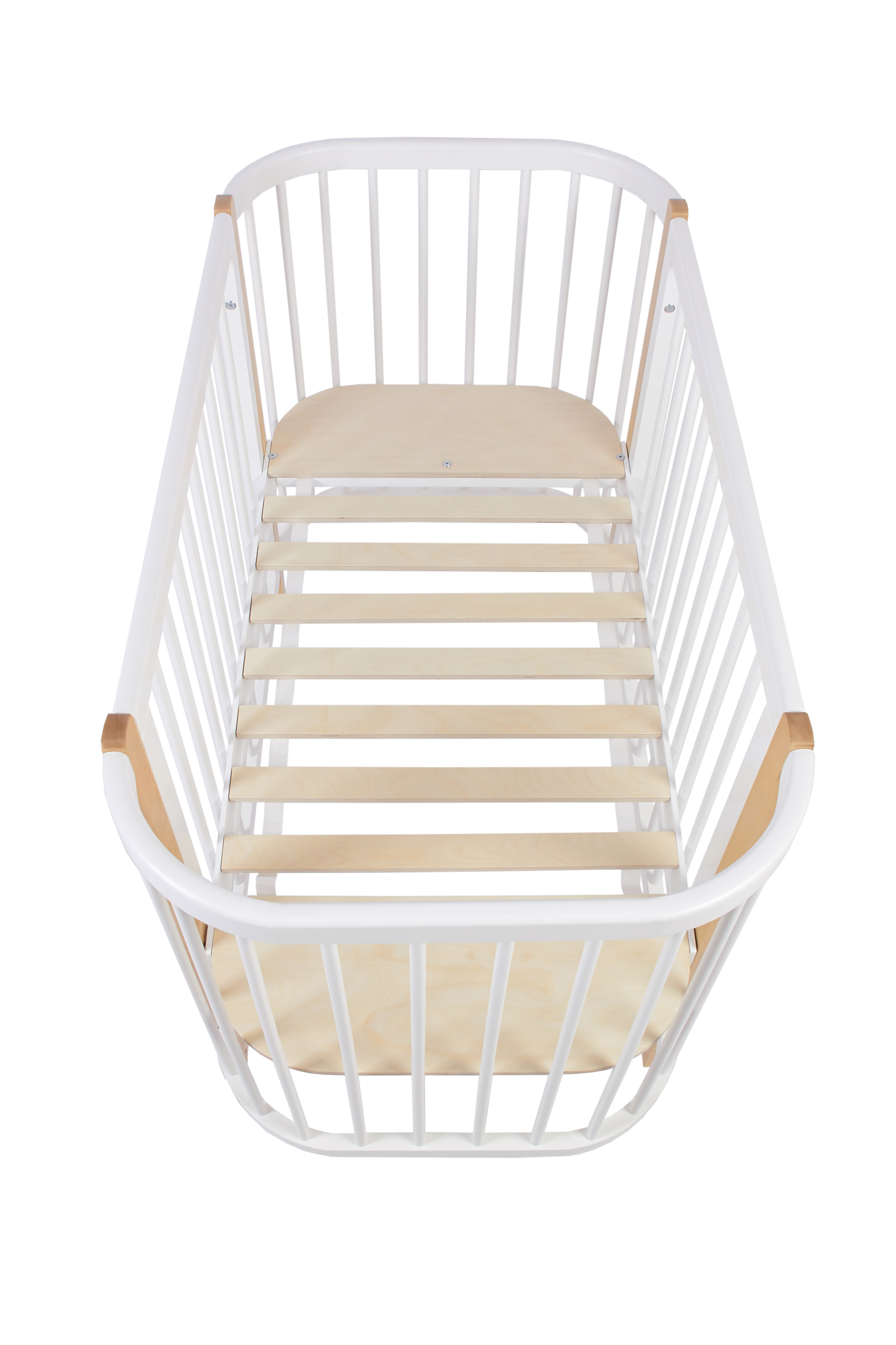 Детская кроватка Polini kids 350 прямоугольная, продольный маятник (белый) - фото 18