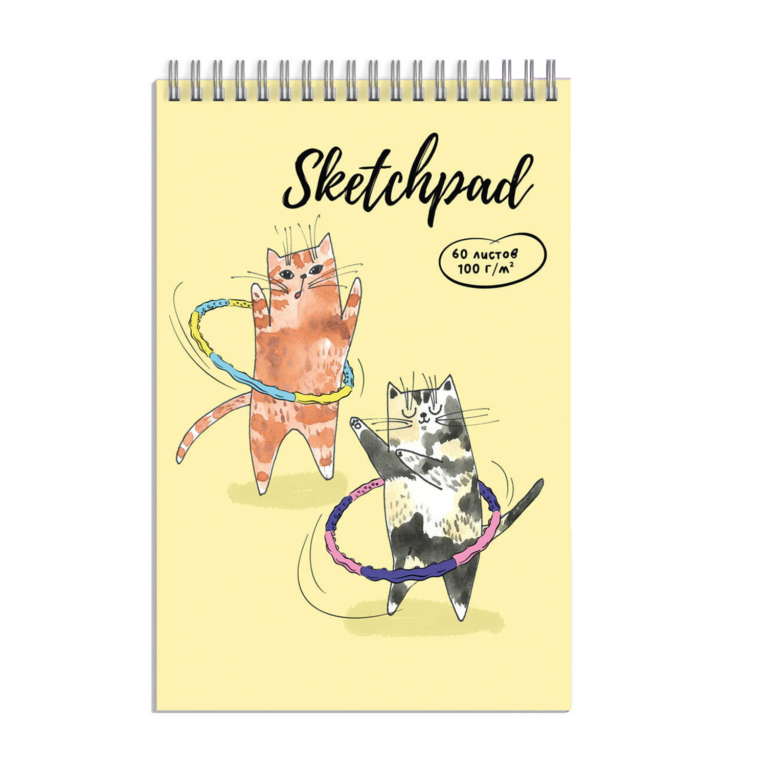Скетчбук ФЕНИКС+ Веселые Котики А5 60 листов - фото 1