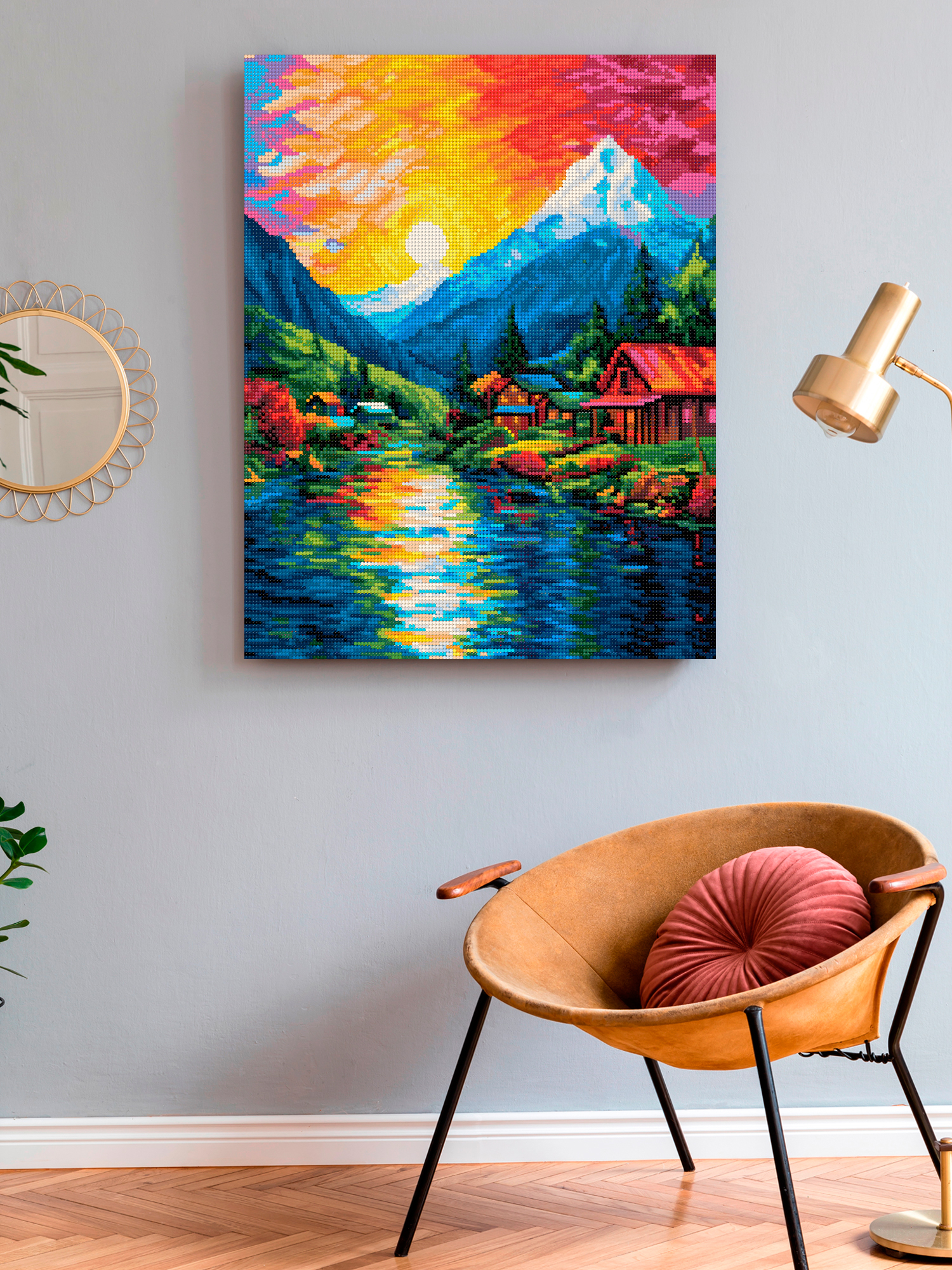 Алмазная мозаика Art on Canvas Красочный пейзаж в ассортименте - фото 3