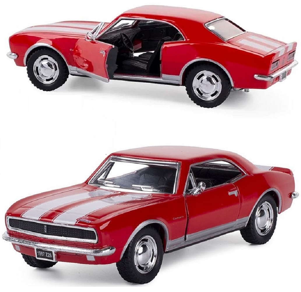 Автомобиль KINSMART Chevrolet Camaro Z/28 1967 1:36 красная 1:36 KT5341W/2 - фото 1