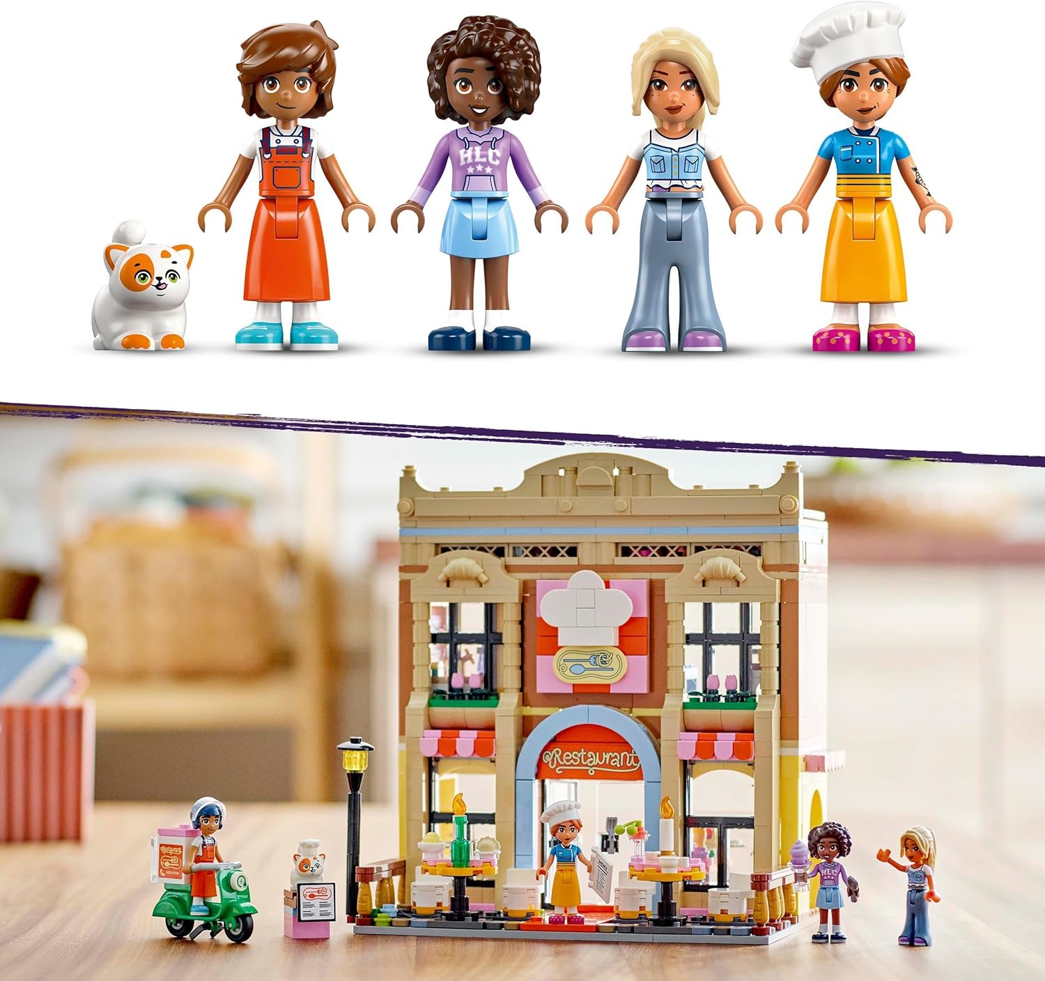Конструктор LEGO Friends Ресторан и кулинарная школа 896 дет. - фото 5