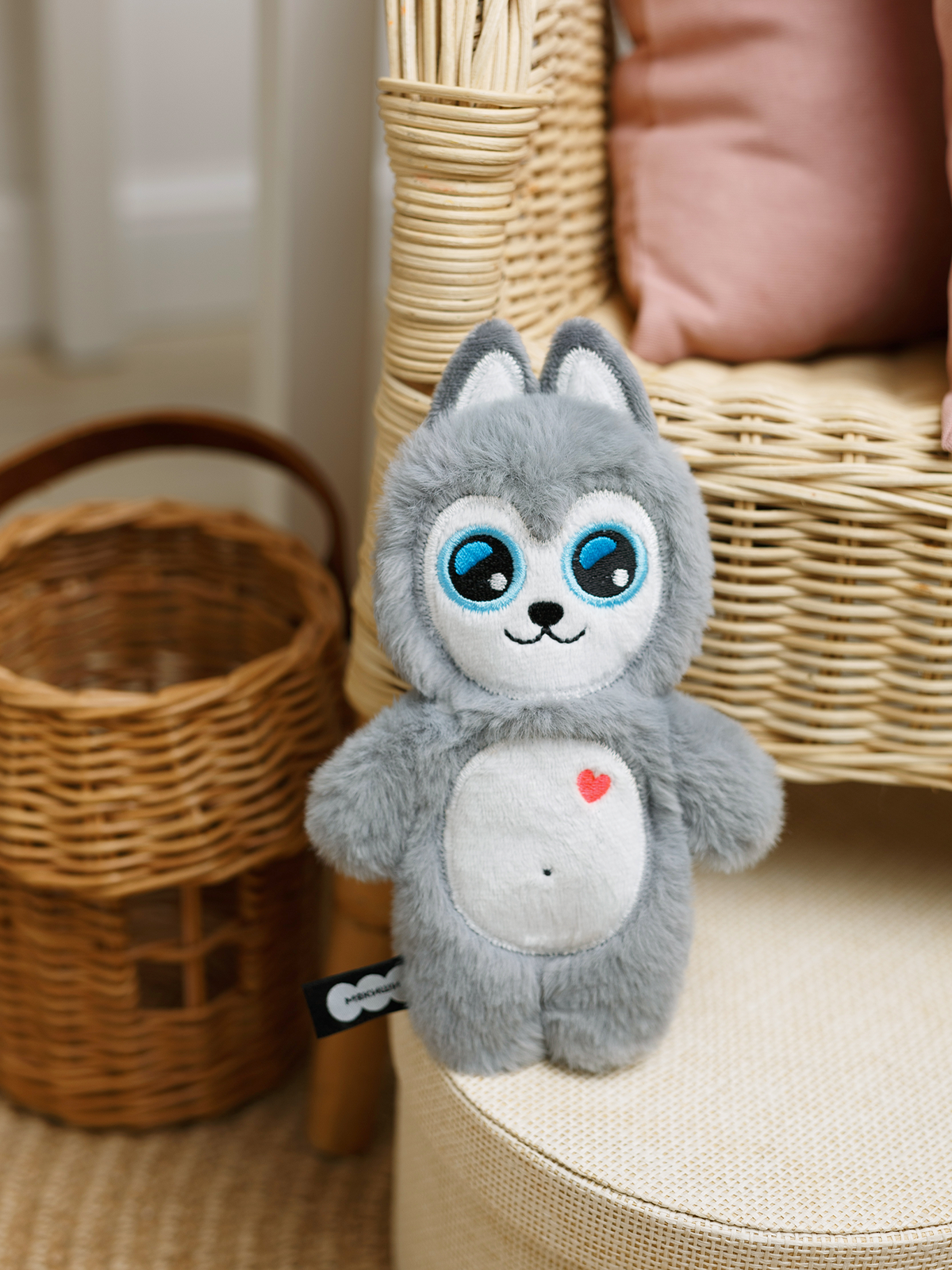Игрушка мягкая Мякиши собачка Хаски Аляска 4 см - фото 11