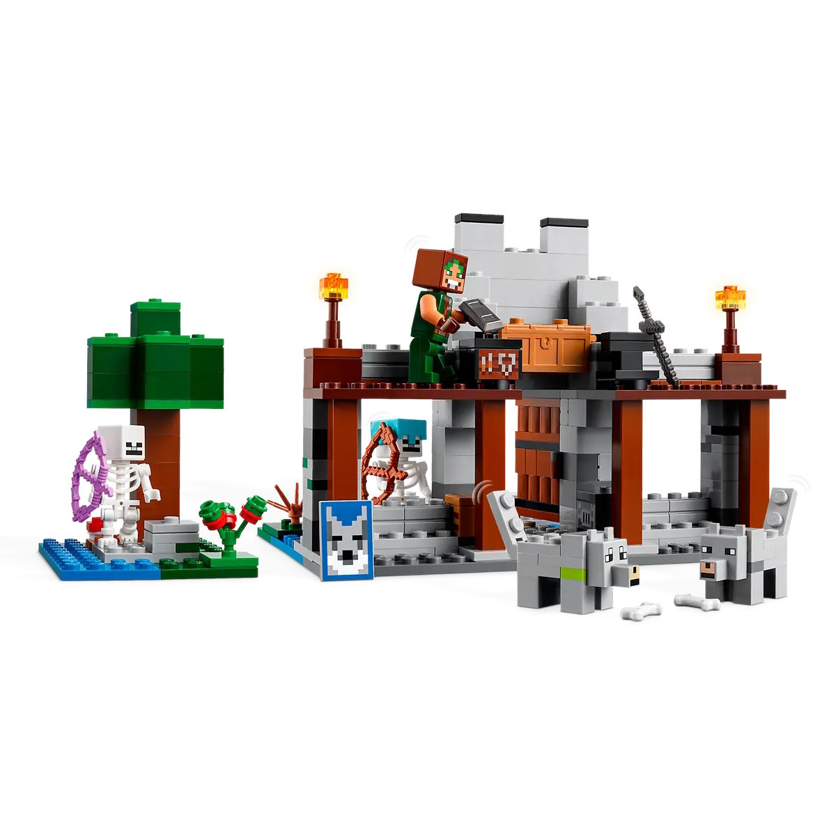Конструктор LEGO Minecraft Волчья крепость блочный - фото 2