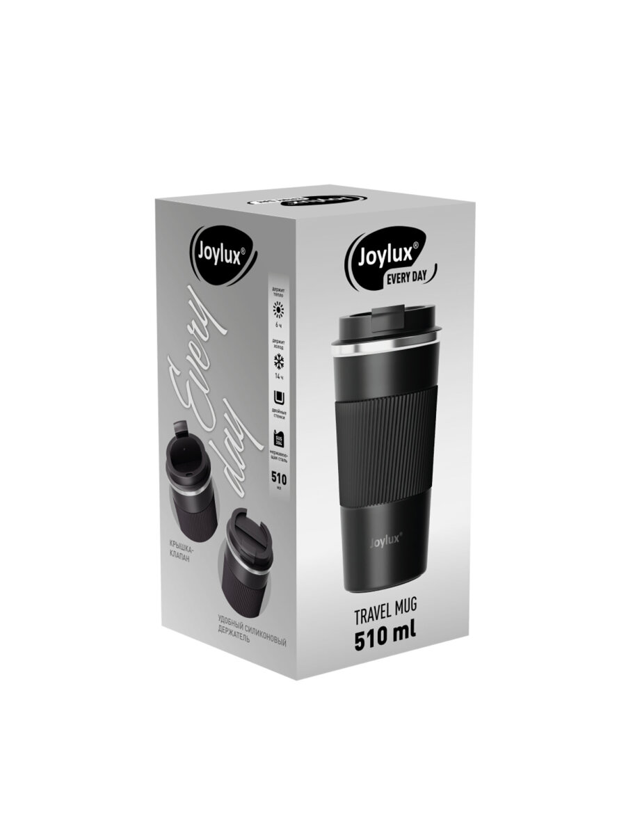 Термокружка Joylux автомобильная 510 мл термостакан для кофе и чая - фото 9