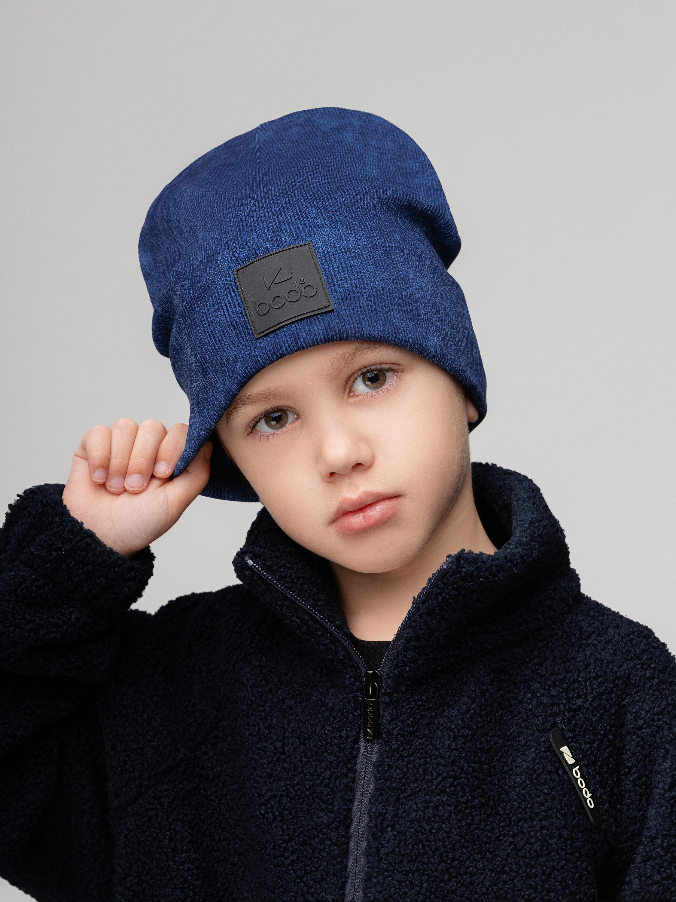 Шапка Bodo 10-417MU_сине-голубой - фото 1