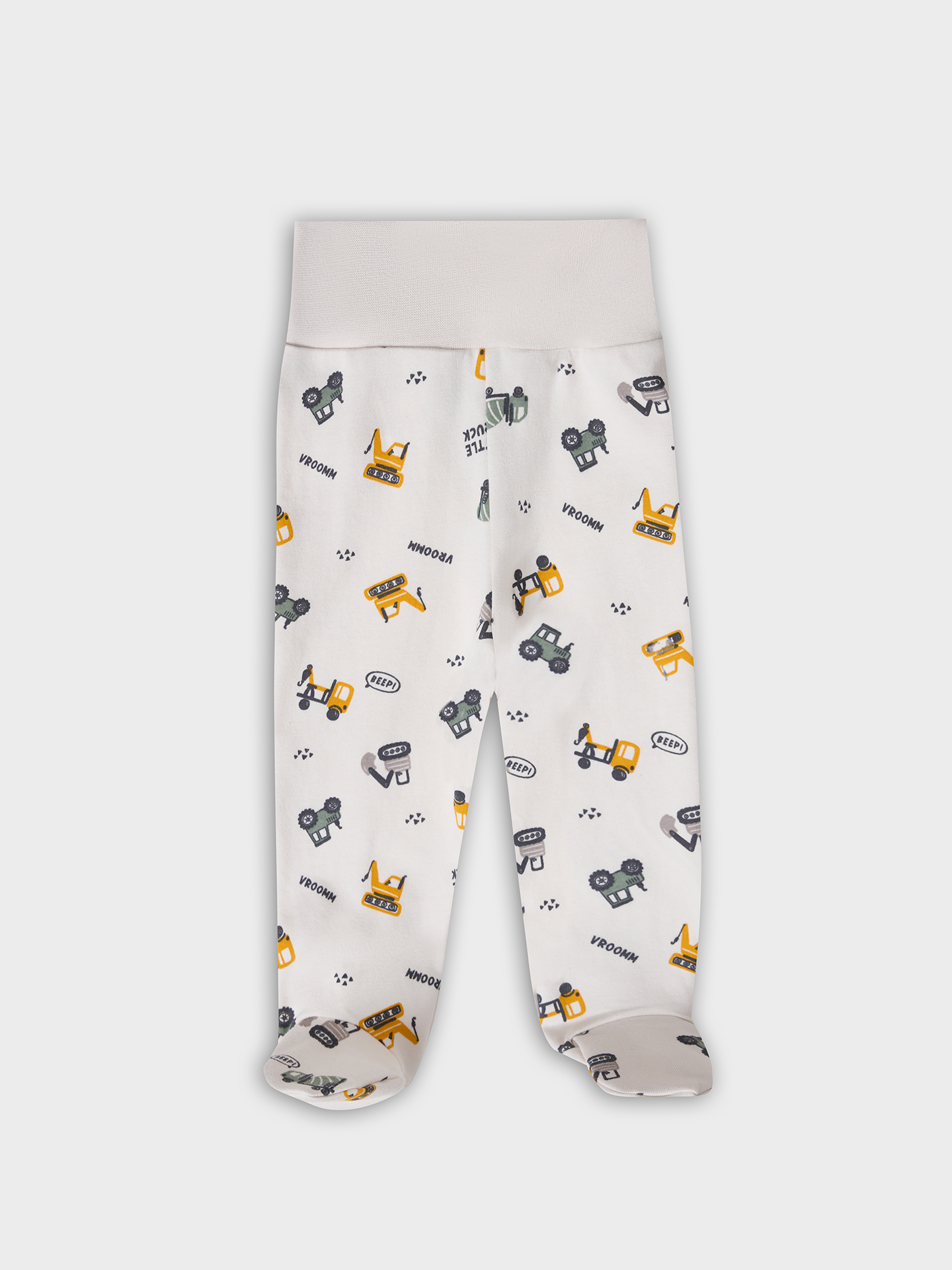 Ползунки 3 шт Mark Formelle (Марк Формэль) 85117-3/морской +машинки на бисквите +тркторы на белом песке - фото 5