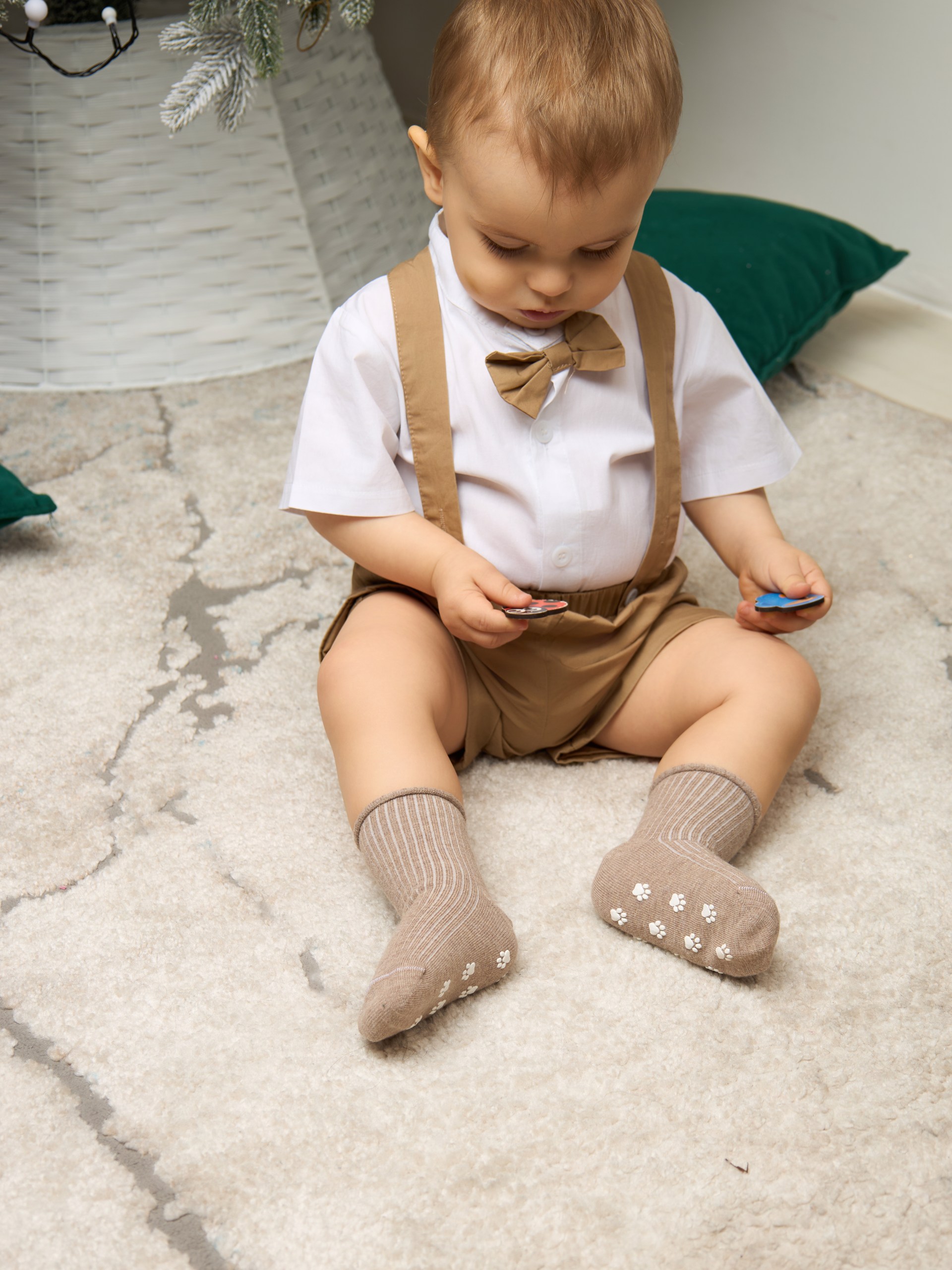 Носки 4 пары ALEX YVN B-2036-4-беж.корич.молоч.коф. - фото 8