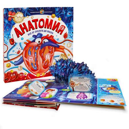 Книга Энциклопедия для детей Malamalama Анатомия с объемными картинками Секреты тела человека