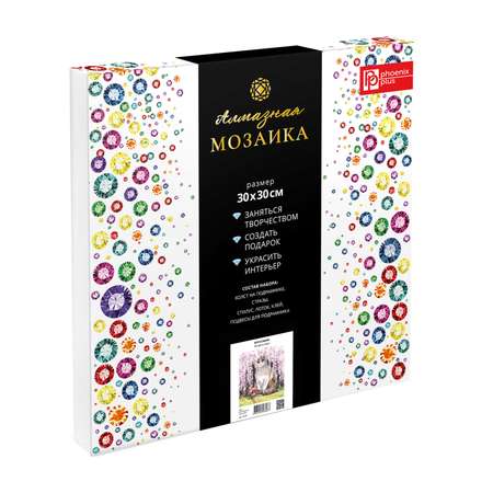 Алмазная мозаика Феникс + Кот в сакуре