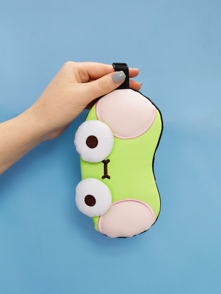 Маска для сна iLikeGift Head frog зеленый Гелевый вкладыш - фото 4