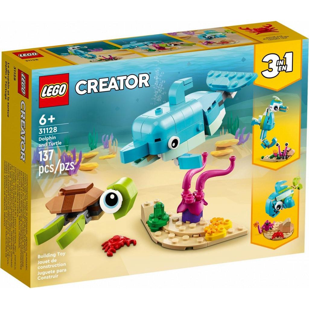 Конструктор LEGO Creator Дельфин и черепаха 137 дет. - фото 6
