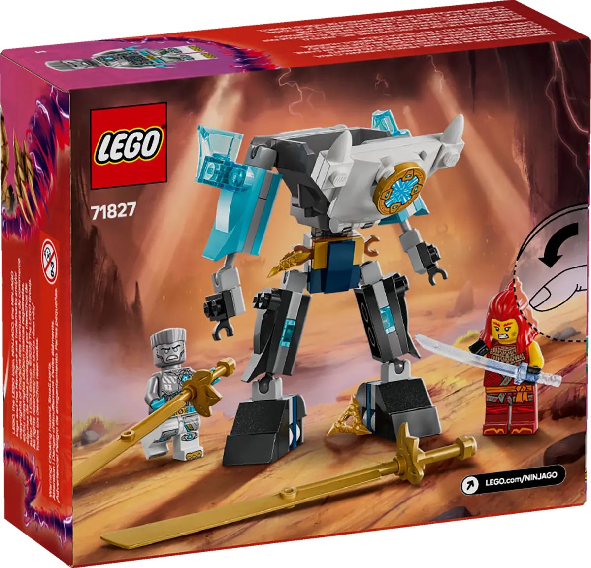 Конструктор LEGO NINJAGO Zanes Battle Suit Mech блочный - фото 5