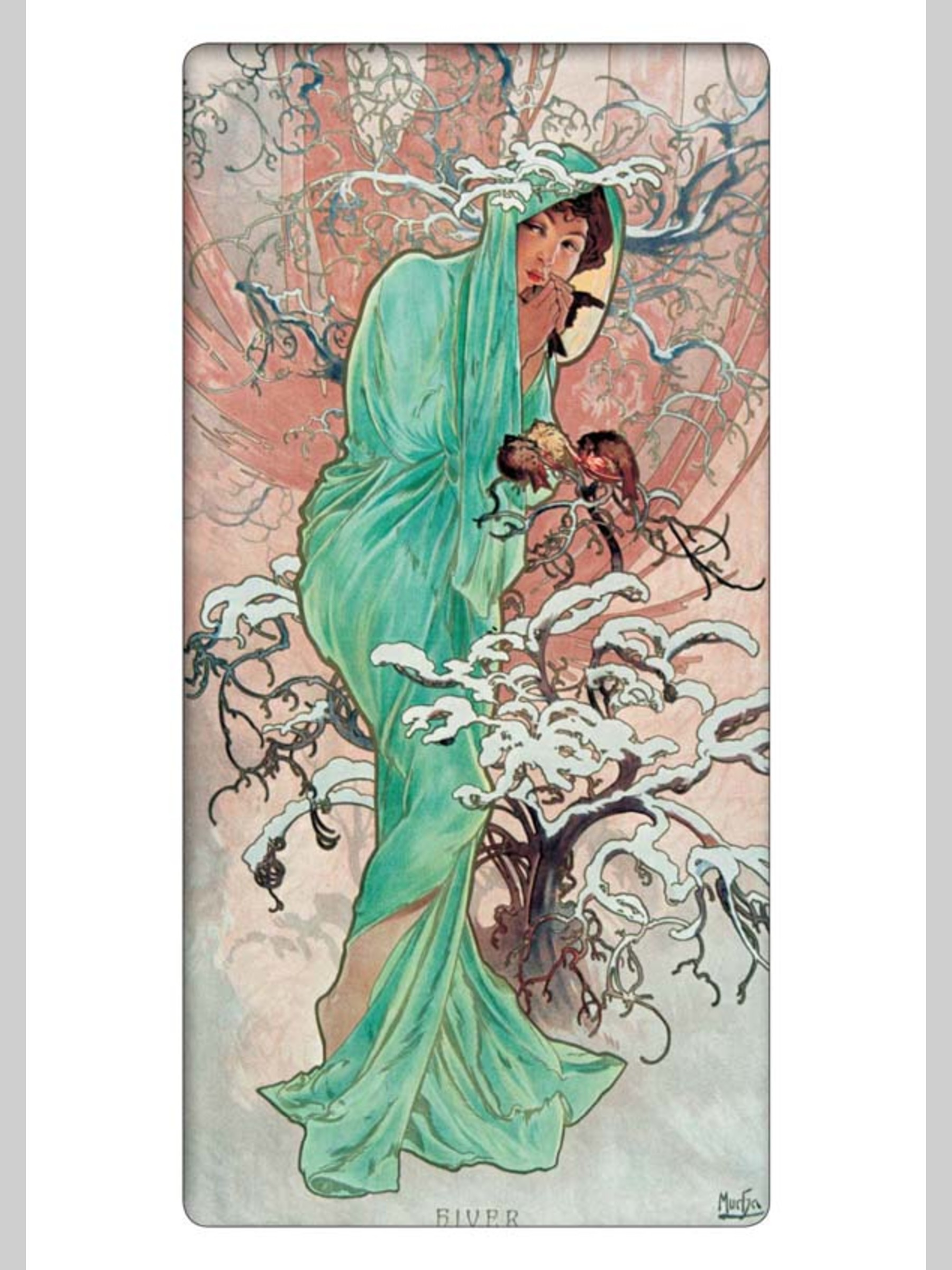 Набор открыток Белый город Альфонс Муха почтовые открытки для посткроссинга - фото 6