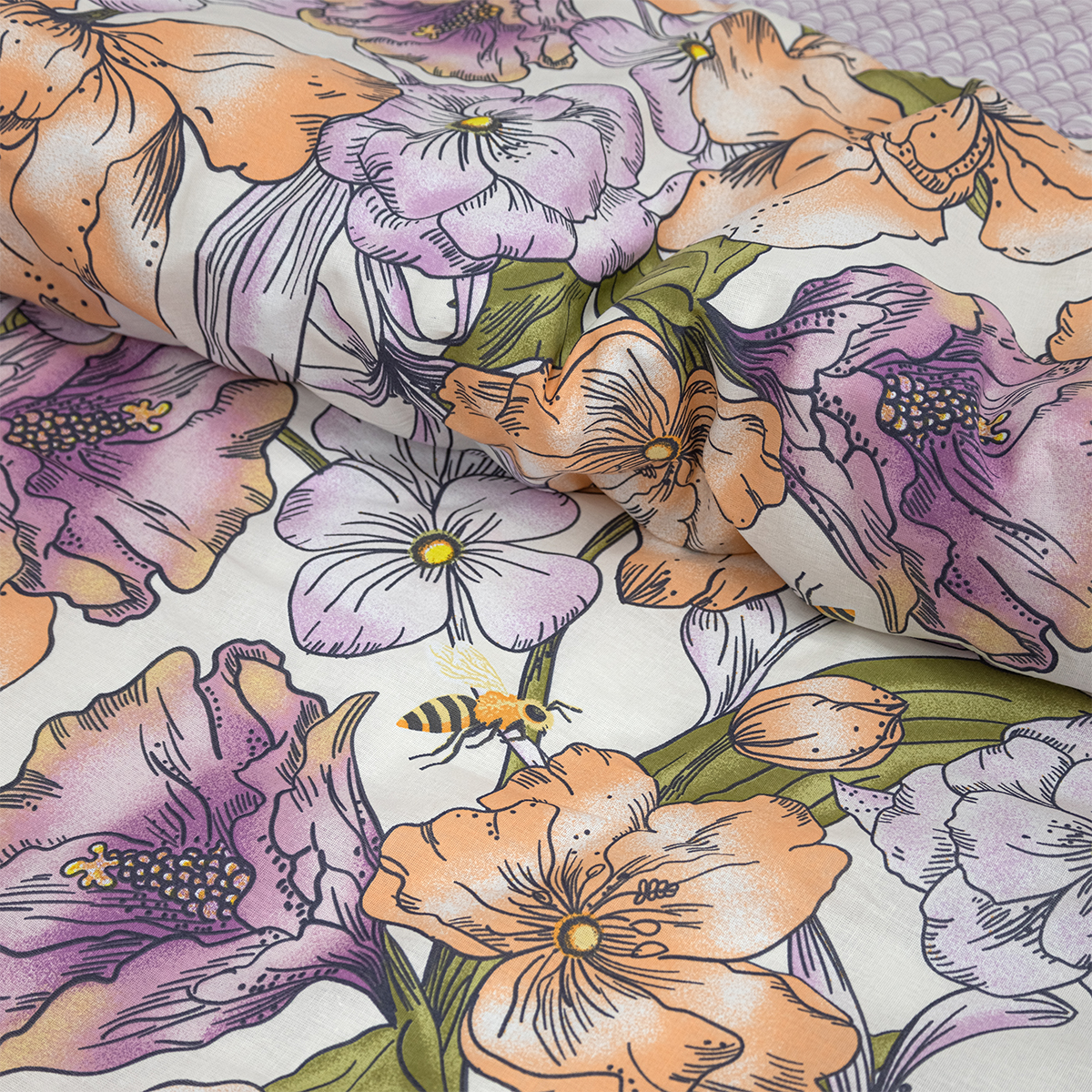 Комплект постельного белья Спал Спалыч Анемоны двуспальный 4 предм. - фото 6