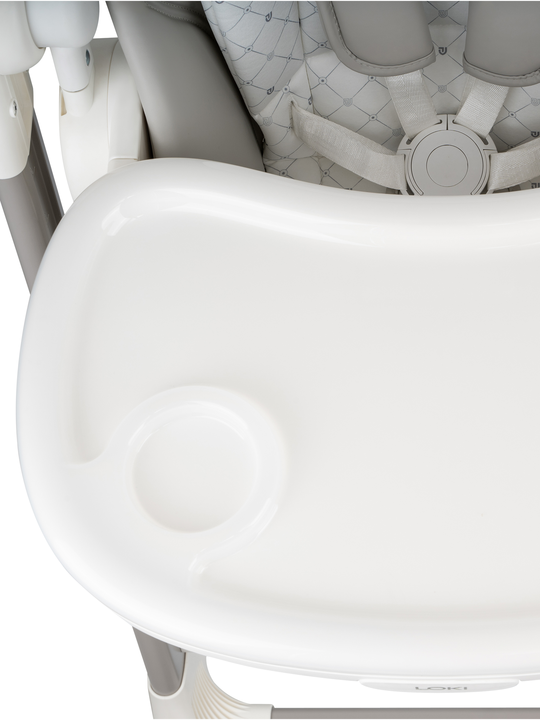 Стульчик для кормления JOVOLA Loki с функцией электрокачели серый - фото 28