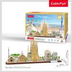 Пазл CubicFun Барселона CityLine 186 деталей 3D