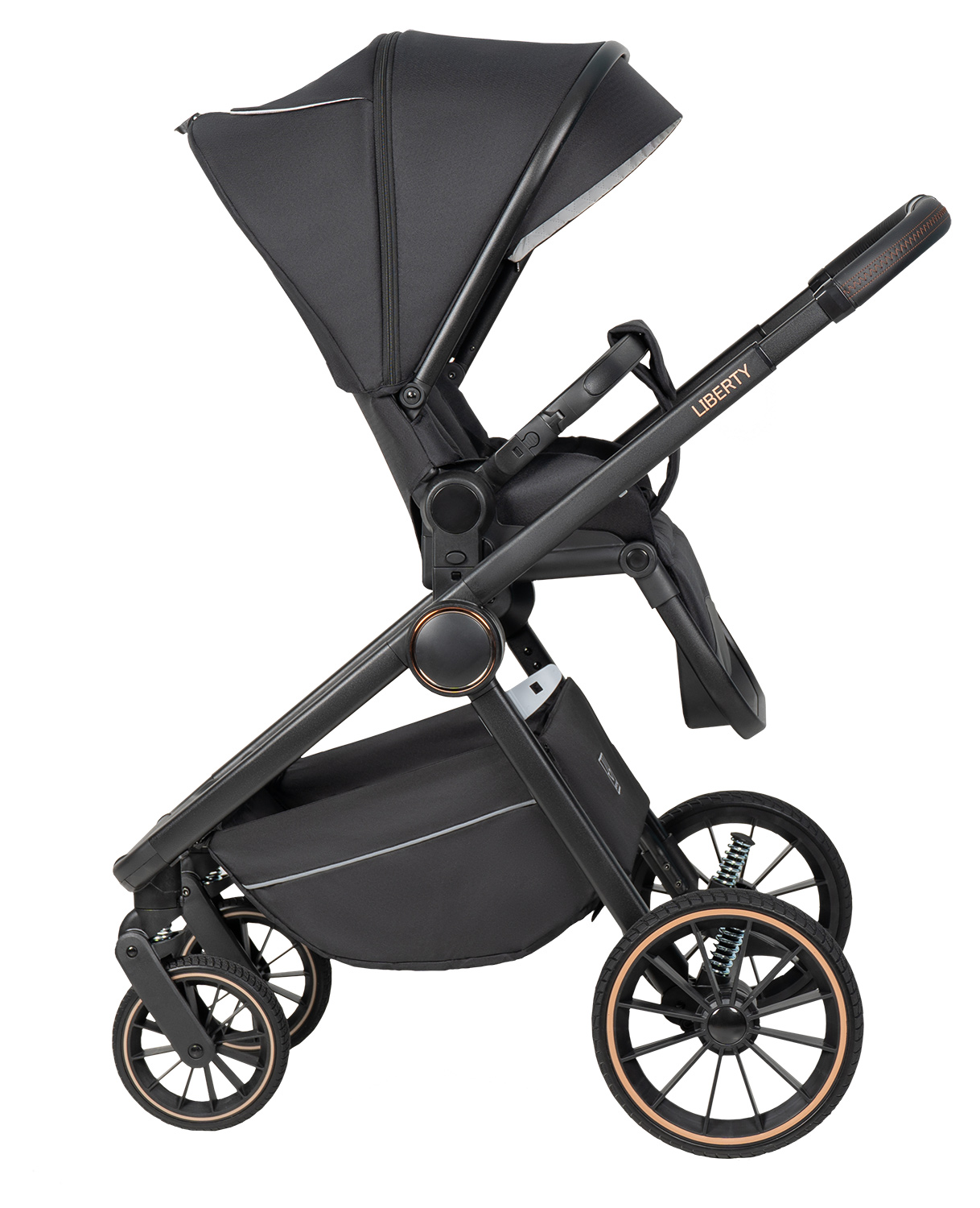Коляска 3в1 Farfello Liberty черный - фото 23