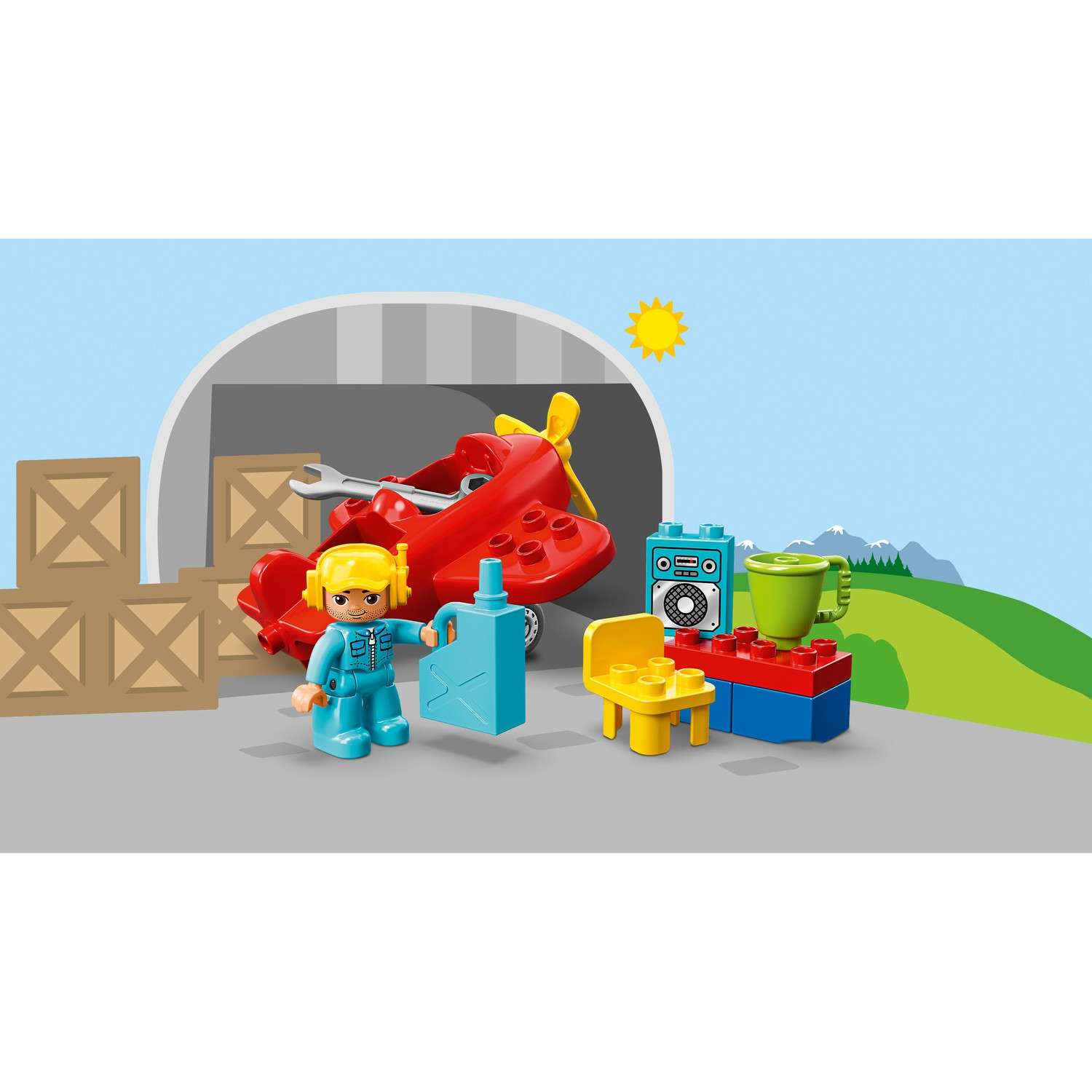 Конструктор LEGO DUPLO Самолет блочный - фото 6
