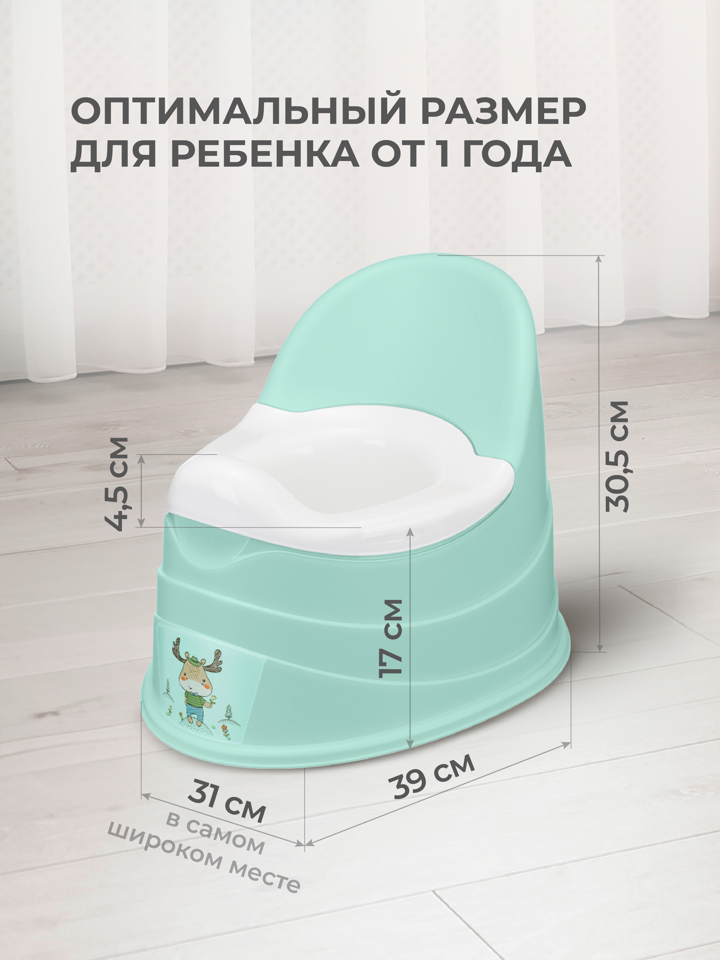 Горшок Пластишка зеленый - фото 2