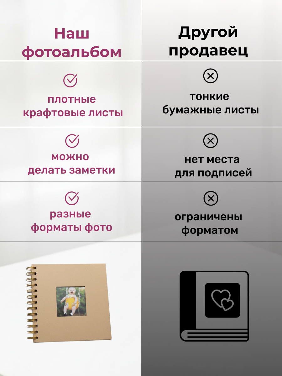 Фотоальбом iLikeGift Classical mini brown 20 листов - фото 7