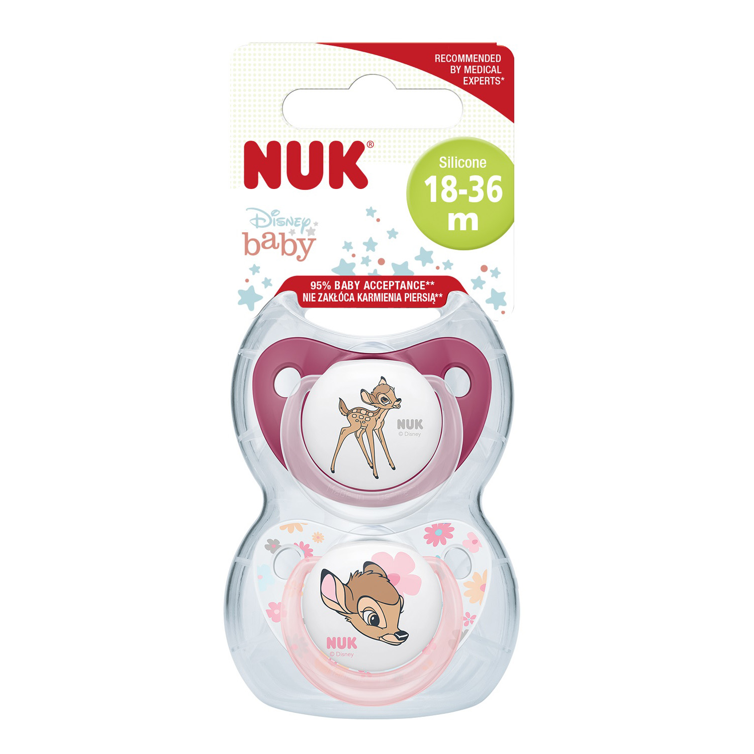 Пустышка Nuk силикон ортодонтическая от 18 мес. 1 шт. - фото 2