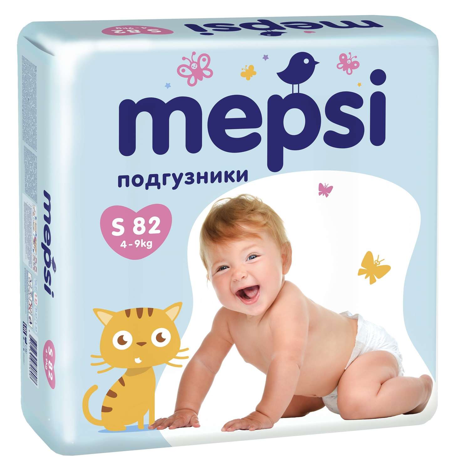 Подгузники Mepsi S (4-9 кг) 82 шт. - фото 2