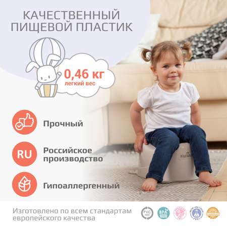 Горшок KidWick Улитка белый