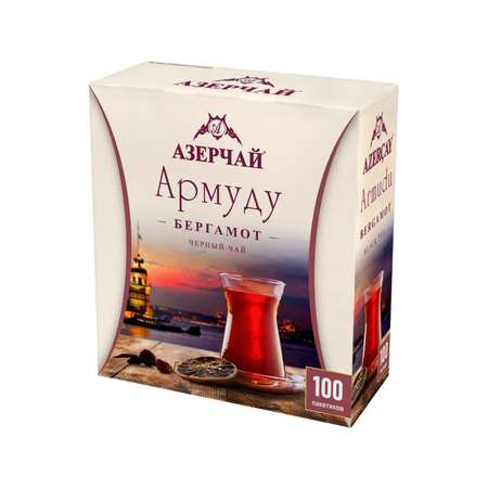 Чай Азерчай черный Армуду с ароматом бергамота 100п