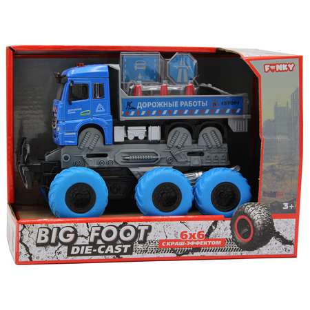 Грузовик Funky Toys с дорожными знаками 1:43